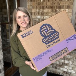 Crystal with Quilted Northern Toilet Paper